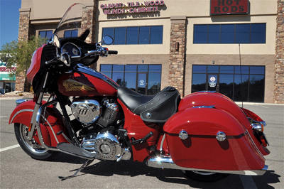 2014 Indian Chief with solo seat Left rear view